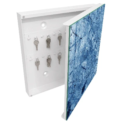 Key cabinet Blue texture