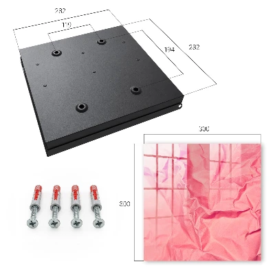 Wall mounted key box Pink texture