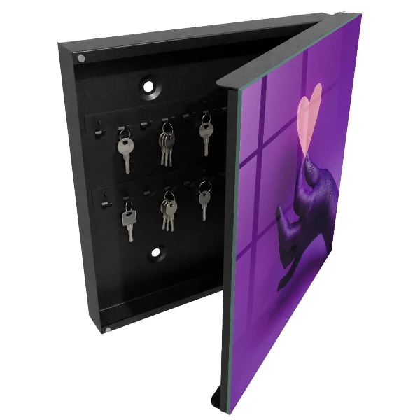 Key box for wall Purple love