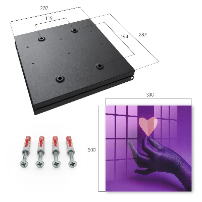 Key box for wall Purple love