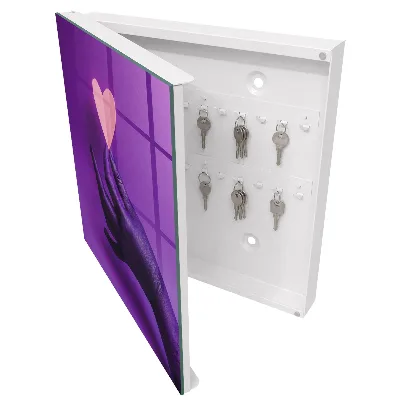 Key box for wall Purple love