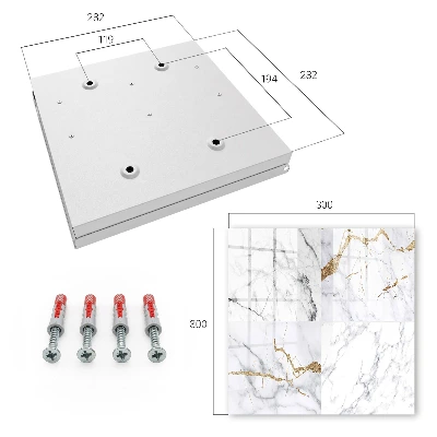 Key box for wall Marbled pattern