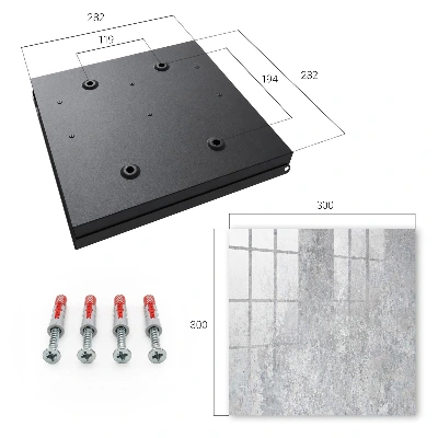 Key cabinet Concrete pattern
