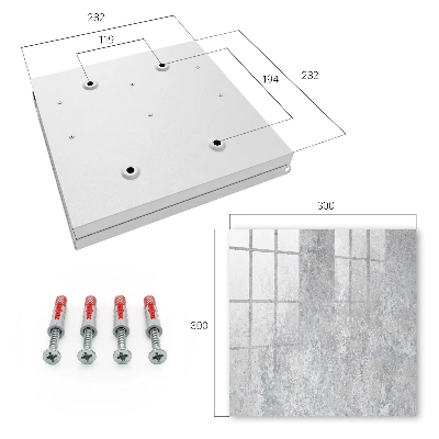 Key cabinet Concrete pattern