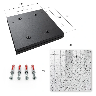 Key box for wall Terrazzo style