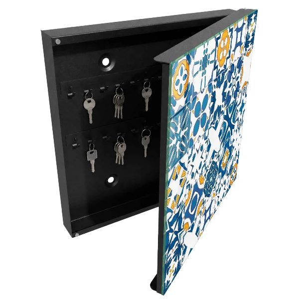 Wall mounted key box Geometric patterns