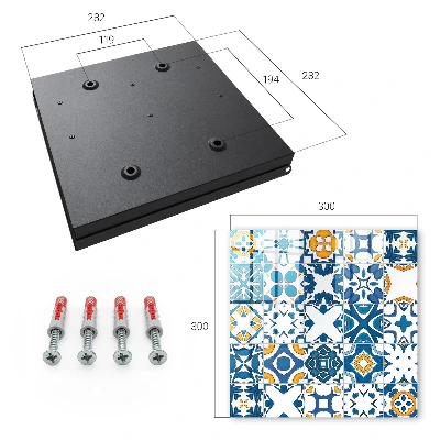 Wall mounted key box Geometric patterns