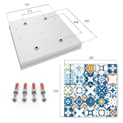 Wall mounted key box Geometric patterns
