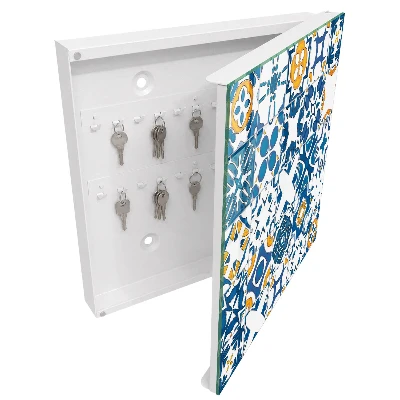 Wall mounted key box Geometric patterns