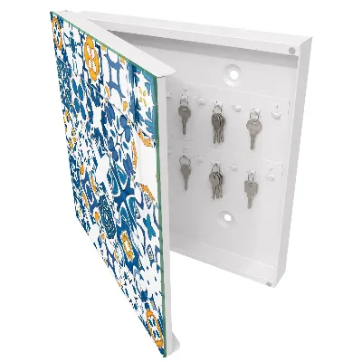 Wall mounted key box Geometric patterns