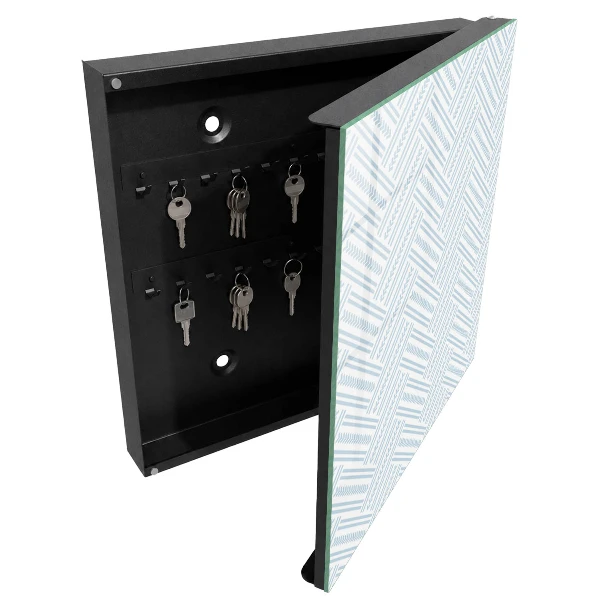 Wall mounted key box Subtle herringbone