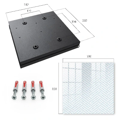 Wall mounted key box Subtle herringbone