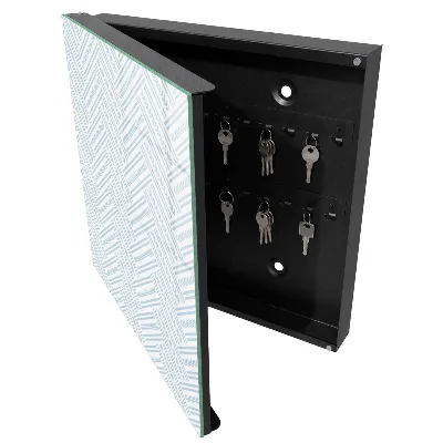 Wall mounted key box Subtle herringbone