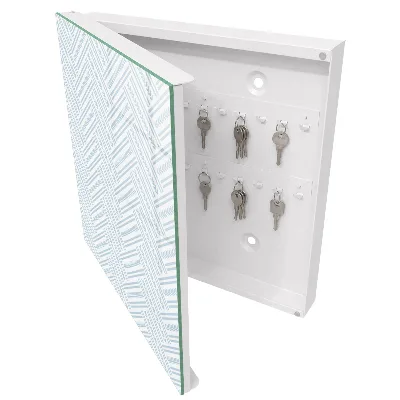 Wall mounted key box Subtle herringbone