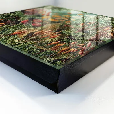 Key box for wall green leaves design