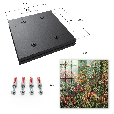 Key box for wall Green leaves