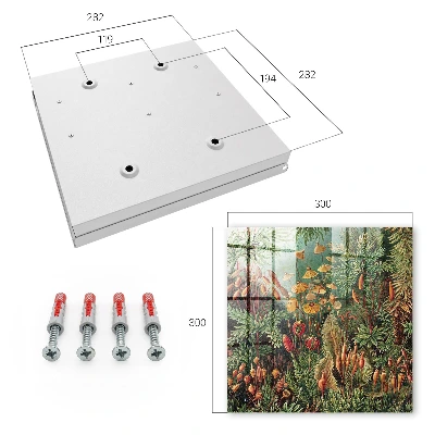 Key box for wall Green leaves