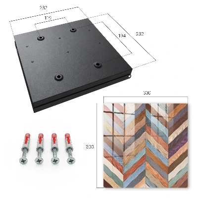 Wall mounted key box Herringbone style