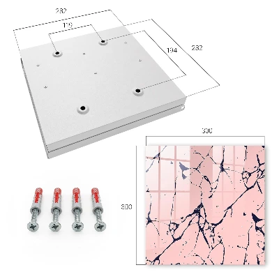 Wall mounted key box Marble mosaic