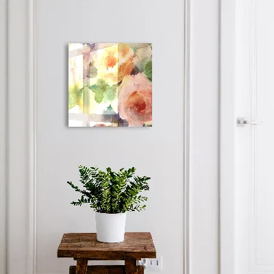 Wall mounted key box Floral motif