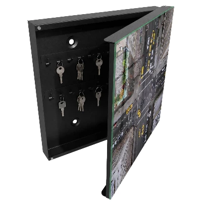 Key box for wall City streets