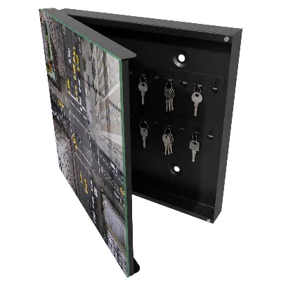 Key box for wall City streets