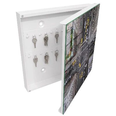 Key box for wall City streets