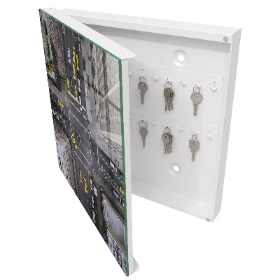 Key box for wall City streets
