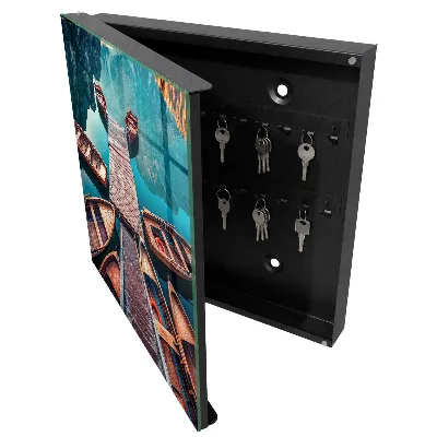 Wall mounted key box Mountain landscape