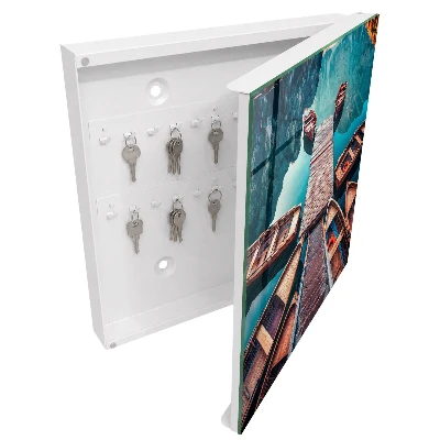 Wall mounted key box Mountain landscape