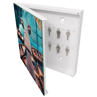 Wall mounted key box Mountain landscape
