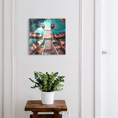 Wall mounted key box Mountain landscape