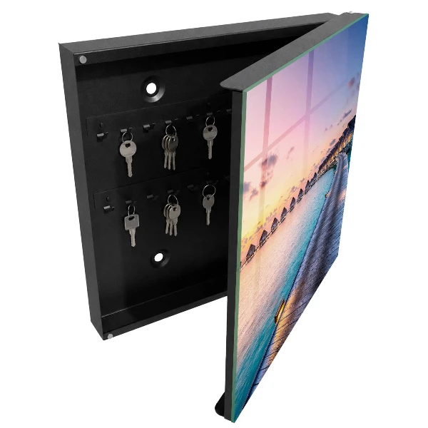Wall mounted key box Peaceful sunset