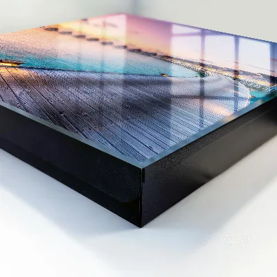 Wall mounted key box Peaceful sunset