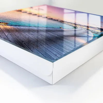 Wall mounted key box Peaceful sunset
