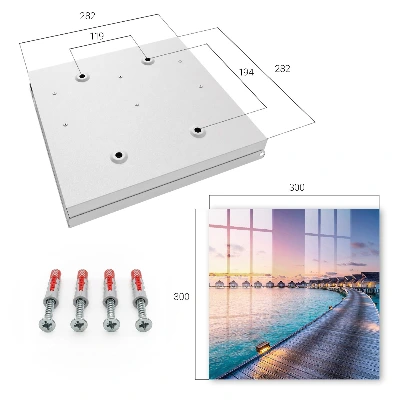 Wall mounted key box Peaceful sunset