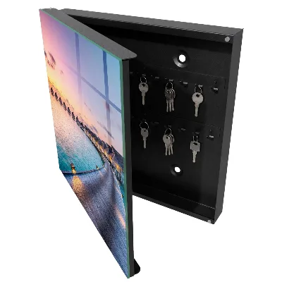 Wall mounted key box Peaceful sunset