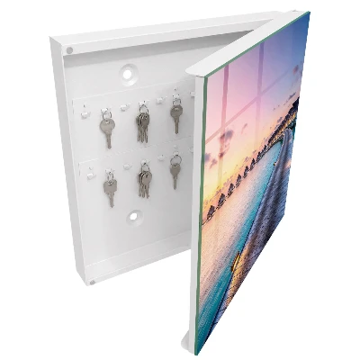 Wall mounted key box Peaceful sunset