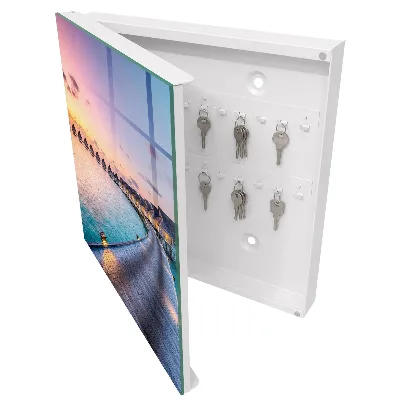 Wall mounted key box Peaceful sunset