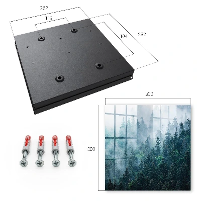 Key box for wall Green forest