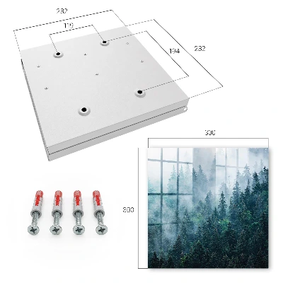 Key box for wall Green forest