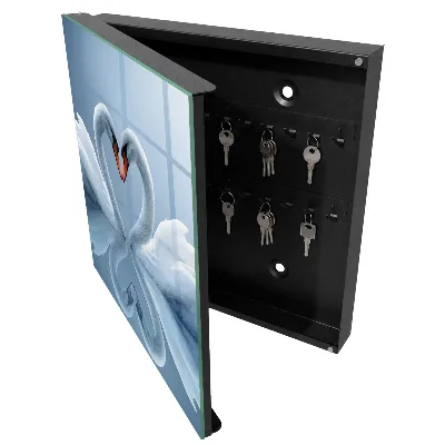 Wall mounted key box Swan love