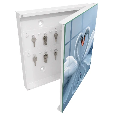 Wall mounted key box Swan love