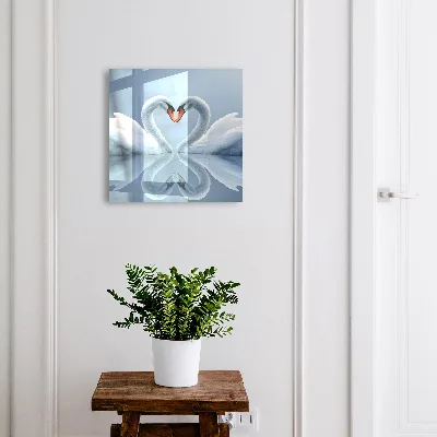 Wall mounted key box Swan love