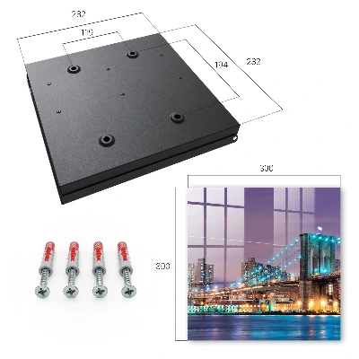 Key box for wall City bridge