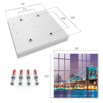 Key box for wall City bridge