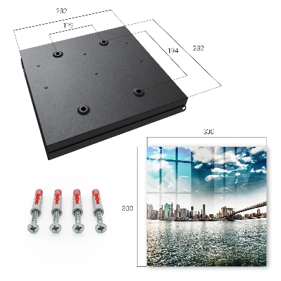 Key cabinet City skyline