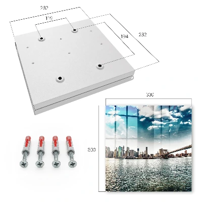 Key cabinet City skyline