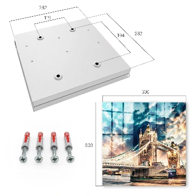 Key box for wall Cityscape