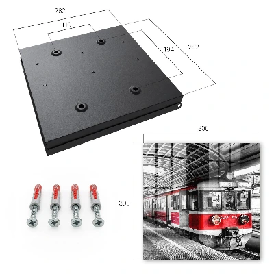 Wall mounted key box Railway symmetry